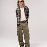 LOGAN OMBRE LS SHIRT | RED CHECK