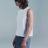 FLORAS BOAT NECK SLEEVELESS | WHITE