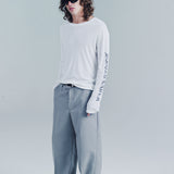 DESTROYED SKATE WAVE LS TEE | WHITE