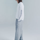 DESTROYED SKATE WAVE LS TEE | WHITE