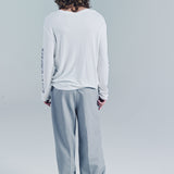 DESTROYED SKATE WAVE LS TEE | WHITE