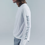 DESTROYED SKATE WAVE LS TEE | WHITE