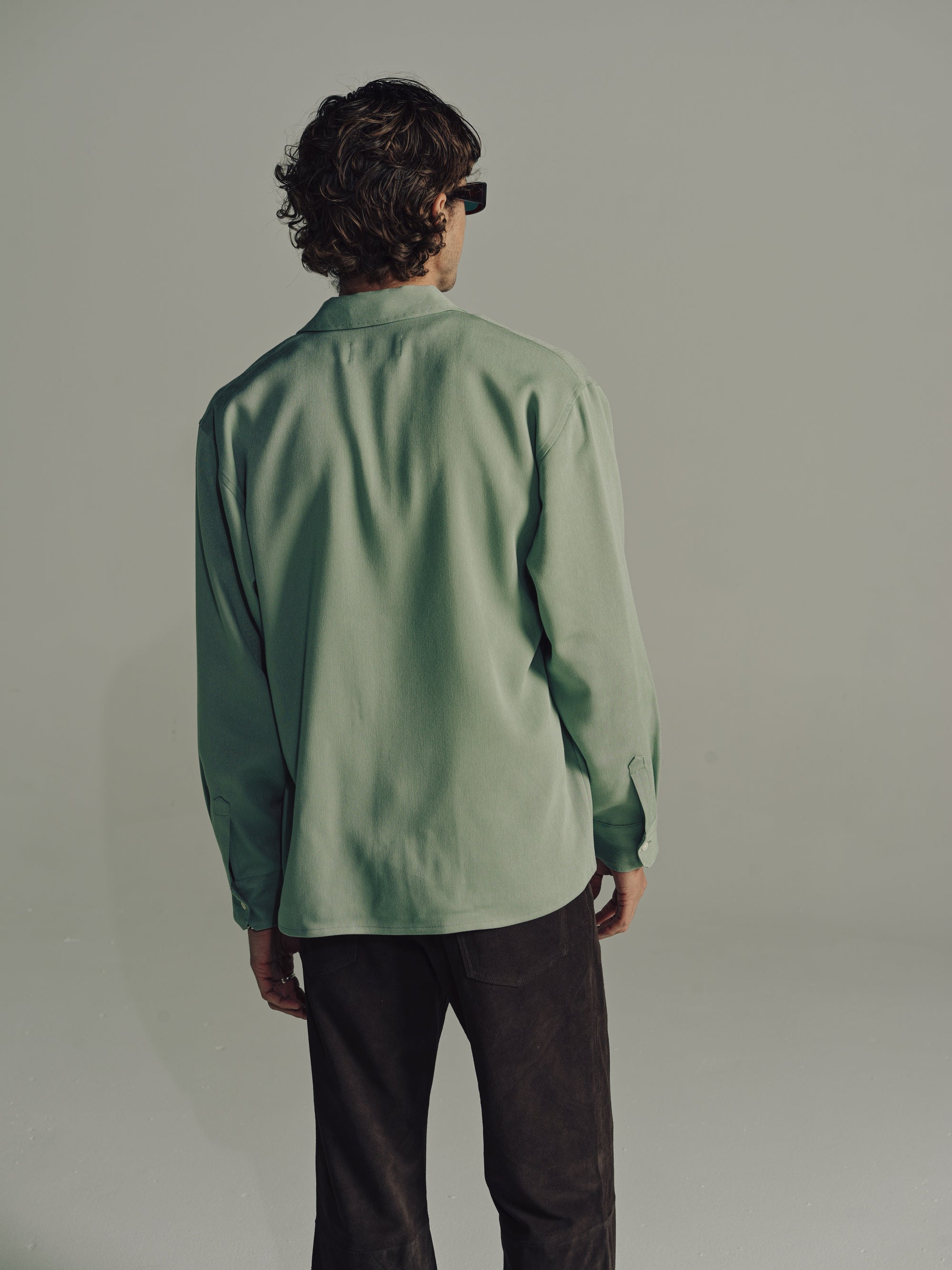 Relaxed Long Sleeve Shirt | Sage