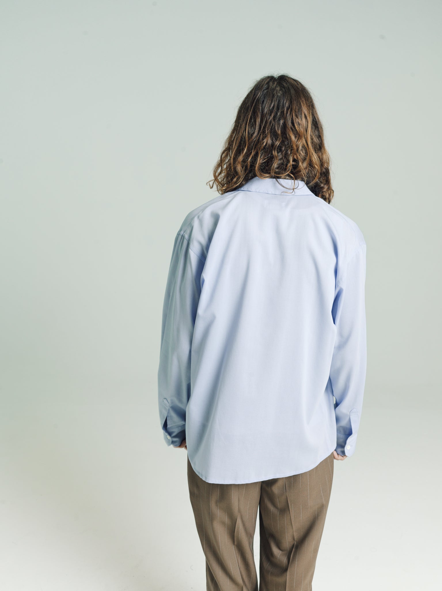 Relaxed Long Sleeve Shirt | Baby Blue