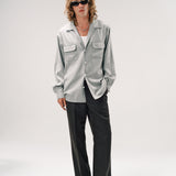 CHURCH SHIRT | GRAY SPECKLE