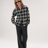 LOGAN OMBRE LS SHIRT | OLIVE CHECK