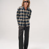 LOGAN OMBRE LS SHIRT | OLIVE CHECK