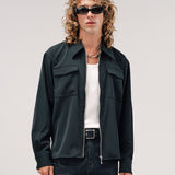 CROSBY ST. ZIP SHIRT | BLACK