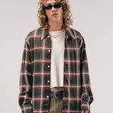 LOGAN OMBRE LS SHIRT | RED CHECK