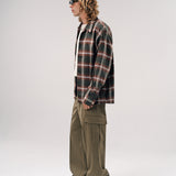 LOGAN OMBRE LS SHIRT | RED CHECK