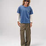 BABY BAGGY TEE DICE CROSS | NAVY