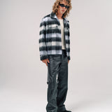 JEFE JACKET | POWDER BLUE BLACK