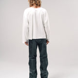 THRASHER LS TEEE | VINTAGE WHITE