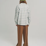 RELAXED LS SHIRT GREEN CHECK