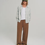RELAXED LS SHIRT GREEN CHECK