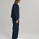 FRIENDS ZIP UP WAFFLE KNIT SWEATER BLACK