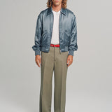 ACES SATIN CLUB JACKET STEEL GREY