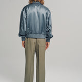 ACES SATIN CLUB JACKET STEEL GREY