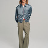 ACES SATIN CLUB JACKET STEEL GREY