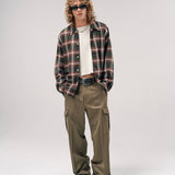 LOGAN OMBRE LS SHIRT | RED CHECK