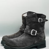 8" RIDER BOOT | BLACK SUEDE