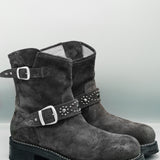 8" RIDER BOOT | BLACK SUEDE