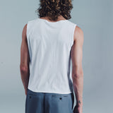 FLORAS BOAT NECK SLEEVELESS | WHITE