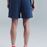 BABY BAGGY FLEECE SHORTS | NAVY