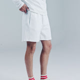 BABY BAGGY FLEECE SHORTS | WHITE