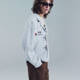 FLORA SHIRT JACKET | LIGHT BLUE IVORY