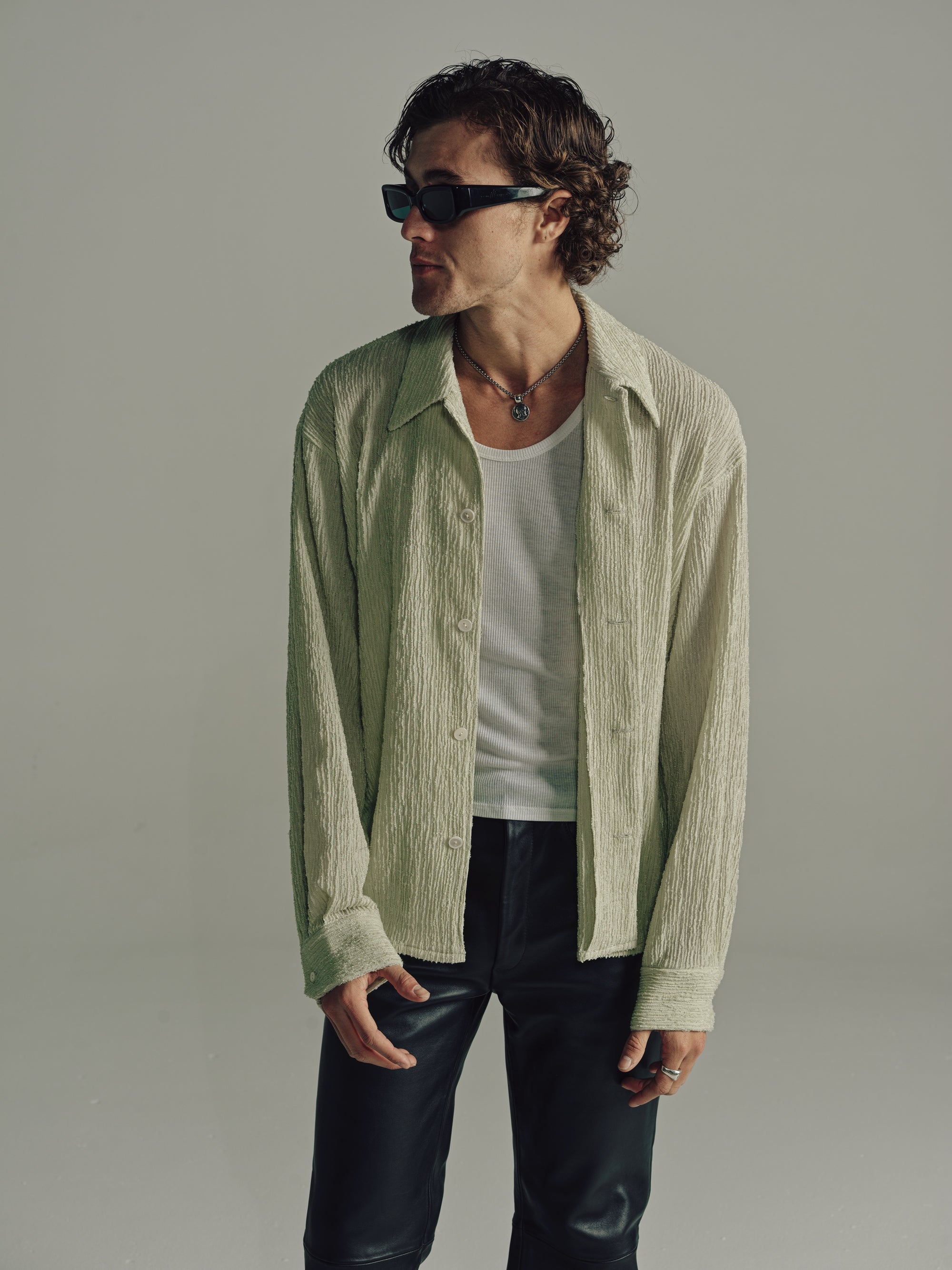 Relaxed Long Sleeve Shirt | Lime