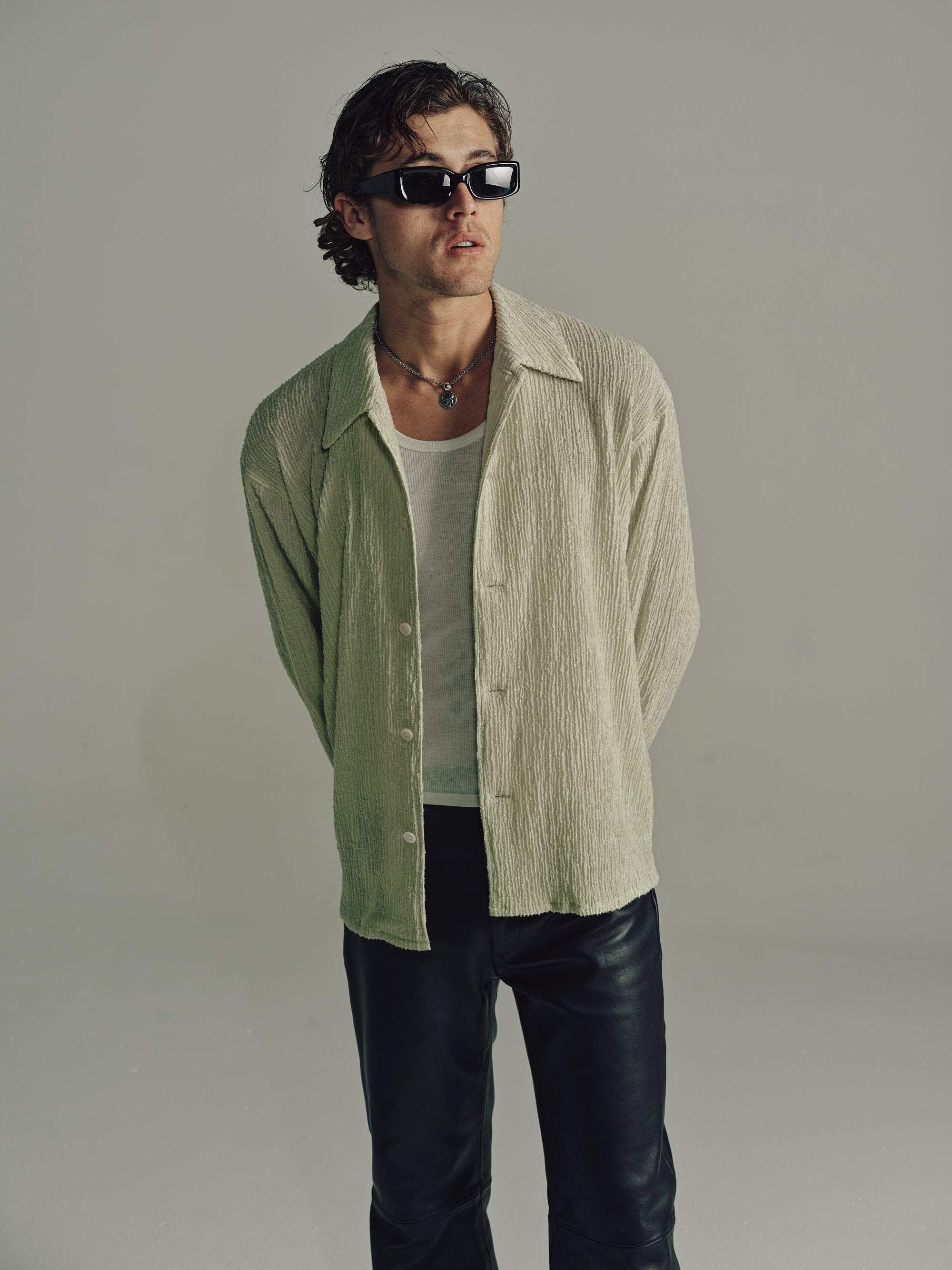 Relaxed Long Sleeve Shirt | Lime