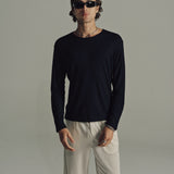 Dias Cortes L/S Ribbed Tee | Black