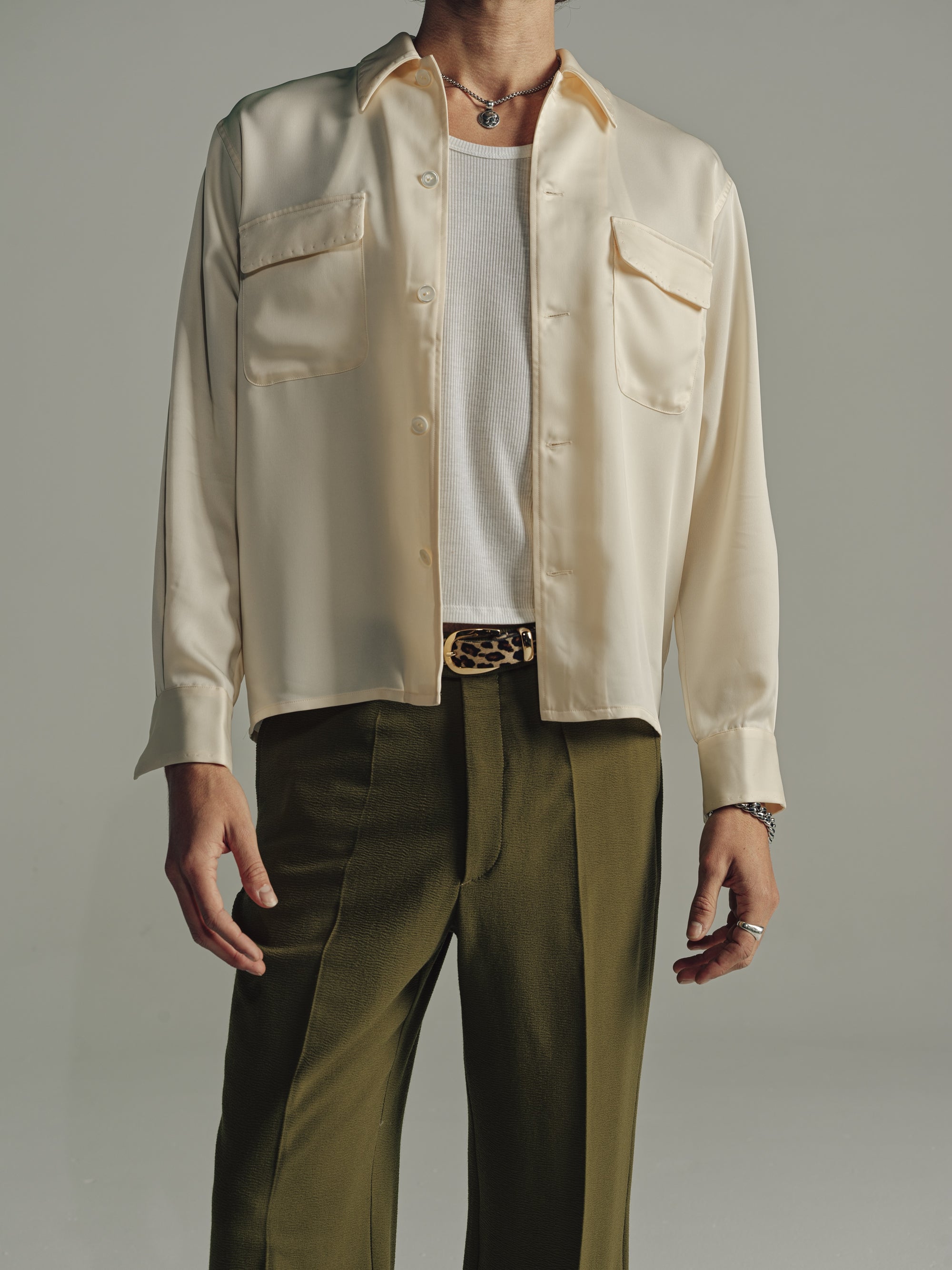Boulavard Long Sleeve Shirt | Crema