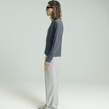 Dias Cortes L/S Ribbed Tee | Charcoal Grey