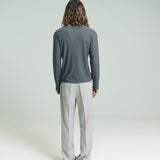 Dias Cortes L/S Ribbed Tee | Charcoal Grey