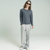 Dias Cortes L/S Ribbed Tee | Charcoal Grey