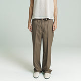 Relaxed Primo Trouser | Brown Pinstripe