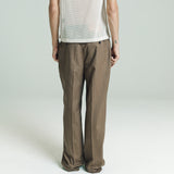 Relaxed Primo Trouser | Brown Pinstripe