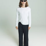 Dias Cortes L/S Ribbed Tee | White
