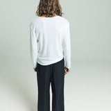 Dias Cortes L/S Ribbed Tee | White