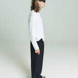 Dias Cortes L/S Ribbed Tee | White