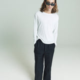 Dias Cortes L/S Ribbed Tee | White