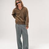 VEXED V-NECK | BROWN