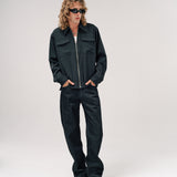 CROSBY ST. ZIP SHIRT | BLACK