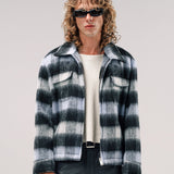 JEFE JACKET | POWDER BLUE BLACK