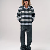 JEFE JACKET | POWDER BLUE BLACK