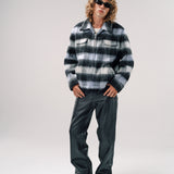 JEFE JACKET | POWDER BLUE BLACK