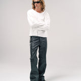 VALLUCO LEATHER PANT | BLACK