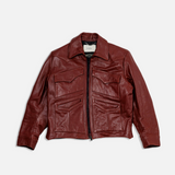 LEOTA LEATHER JACKET | RED